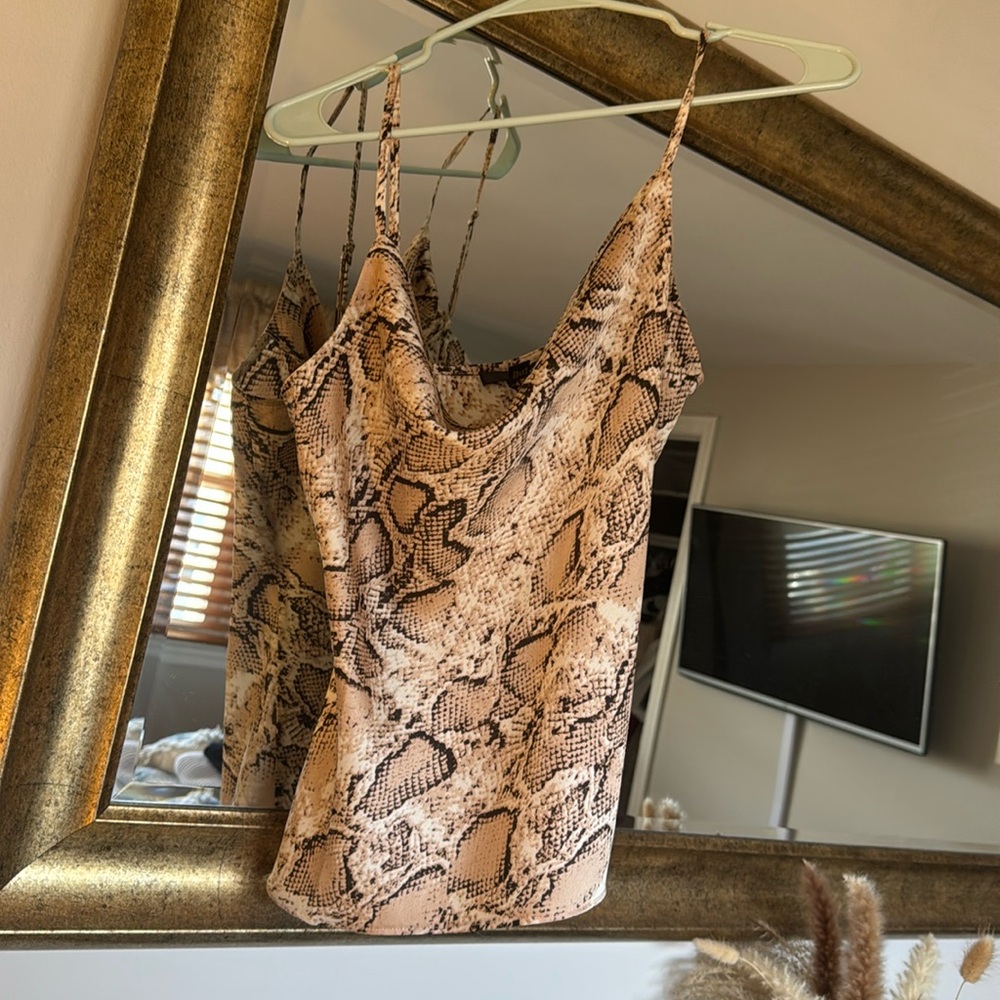 Aqua Cowl Neck Top